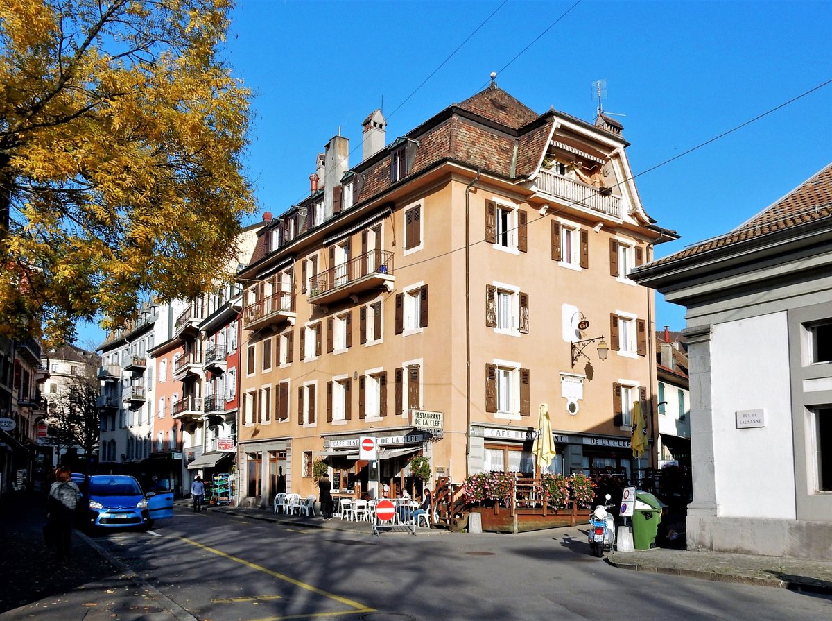 Vevey, Rue du Thtre 1, Caf restaurant de la Clef - 02.11.2015