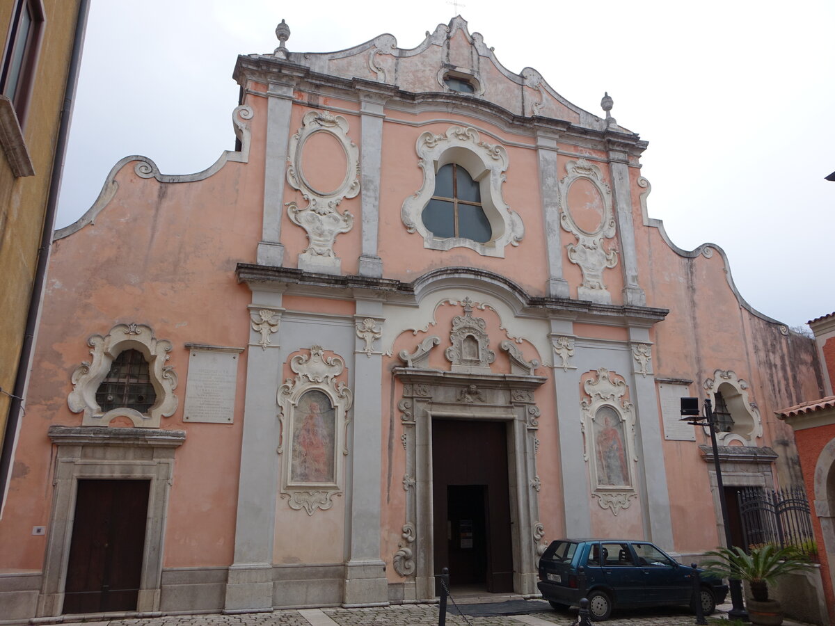 Vietri di Potenza, Chiesa Madre, erbaut im 14. Jahrhundert (27.02.2023)