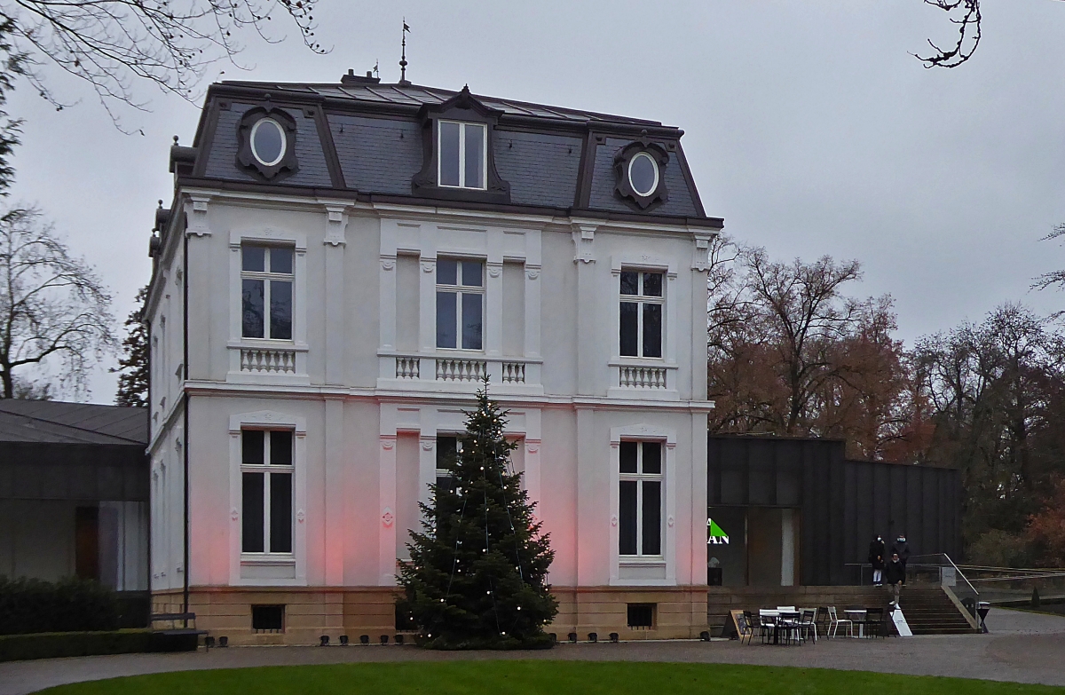 Villa Vauban in der Stadt Luxemburg, aufgenommen aus der Avenue Emile Reuter. 12.2020 (Jeanny)