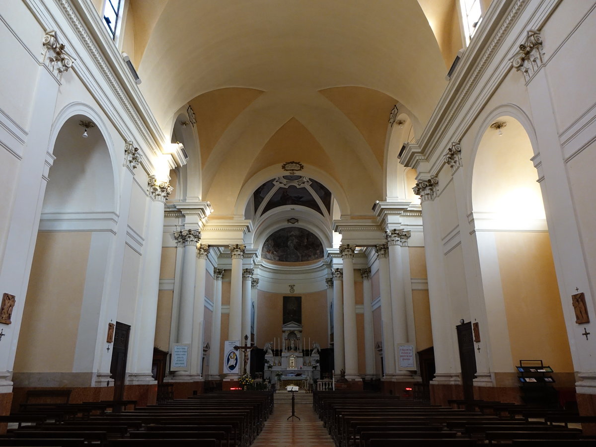 Villanova di San Bonifacio, Innenraum der St. Pietro Kirche (07.10.2016)