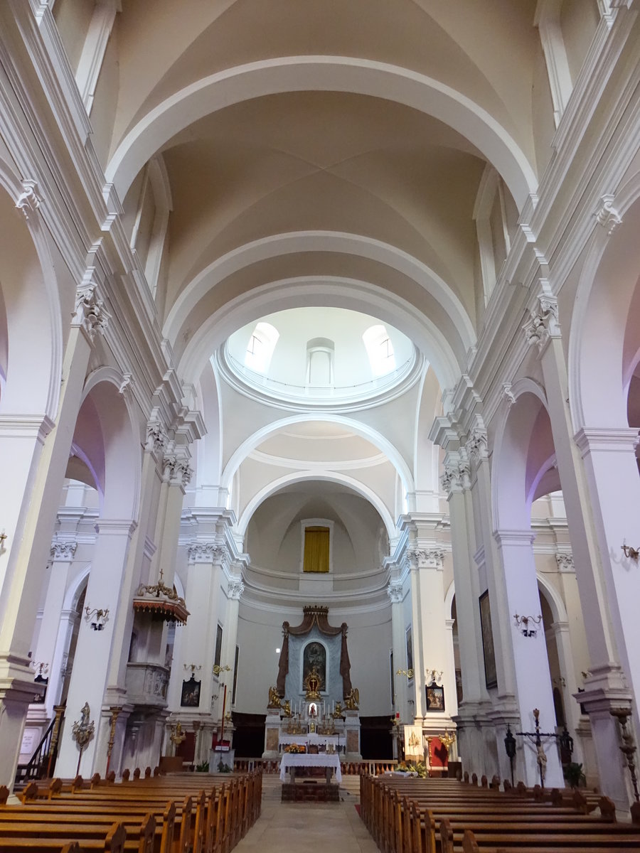 Vodnjan, barocker Innenraum der Basilika St. Blasius (29.04.2017)
