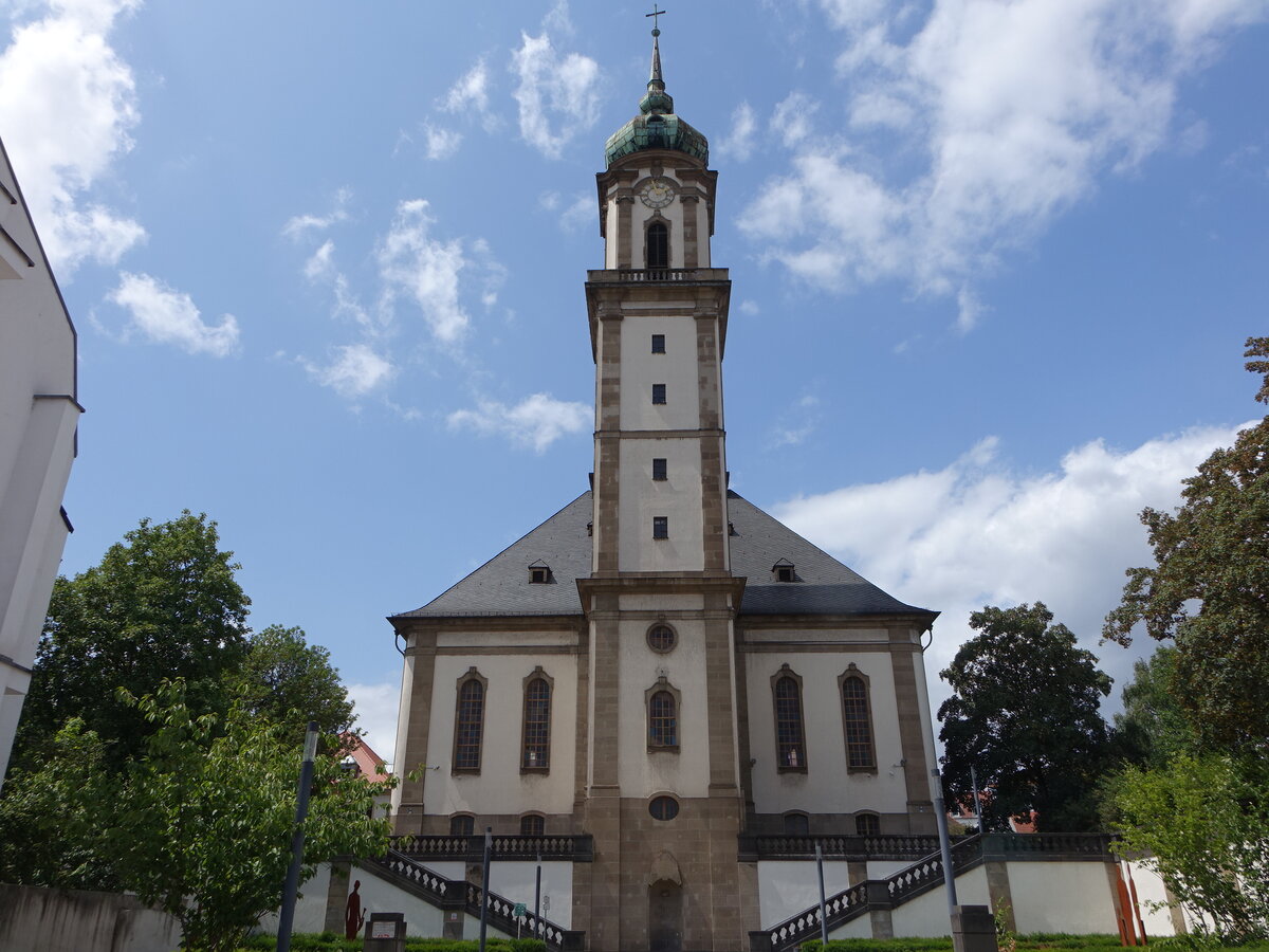 Vlklingen, evangelische Vershnungskirche, erbaut von 1737 bis 1738 (16.07.2023)