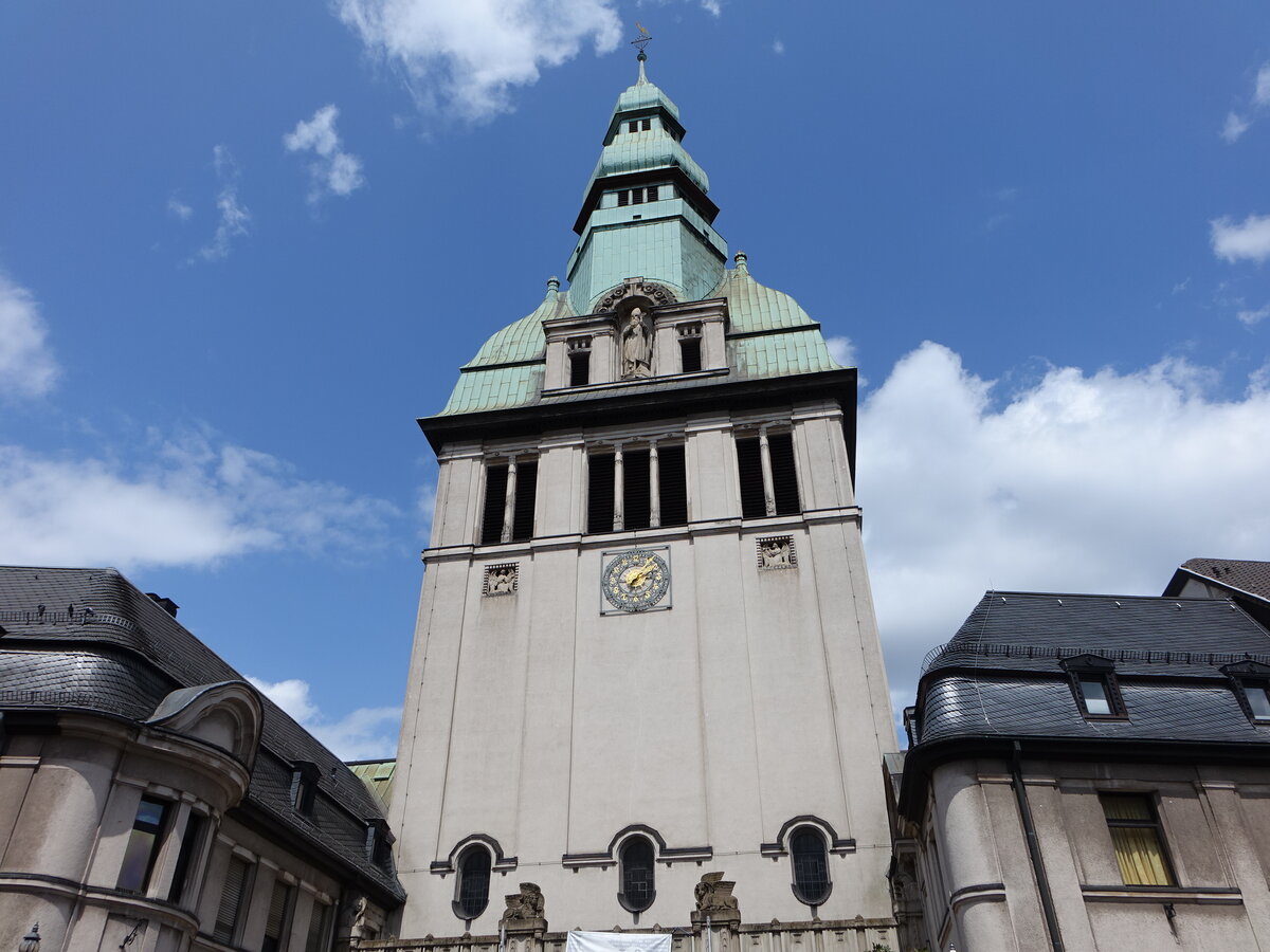 Vlklingen, Pfarrkirche St. Eligius, erbaut von 1912 bis 1913 (16.07.2023)