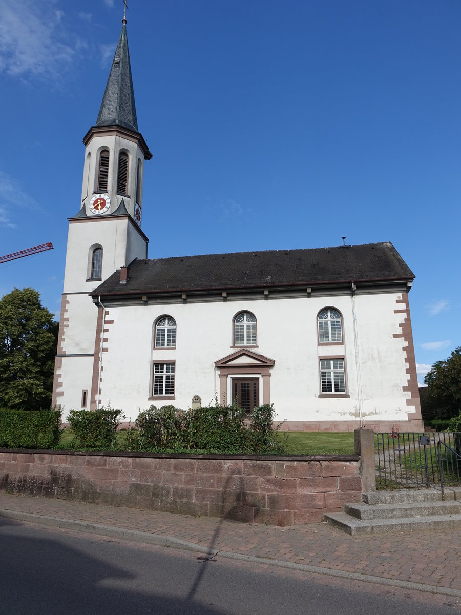 Vrstetten, Ev. Kirche, erbaut 1803 nach Plnen von Friedrich Weinbrenner (14.08.2016)
