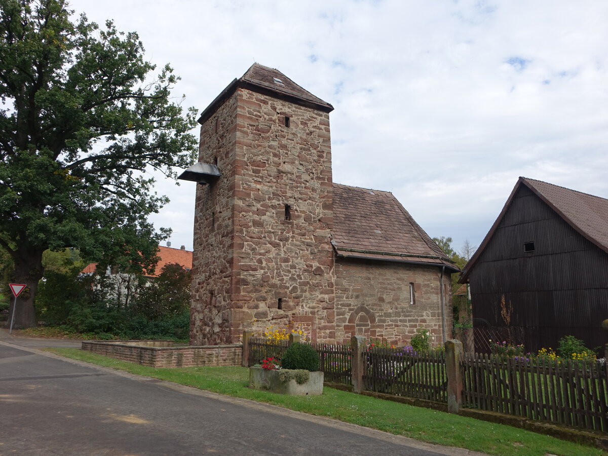 Volksen, evangelische Marienkapelle, erbaut im 15. Jahrhundert (29.09.2023)
