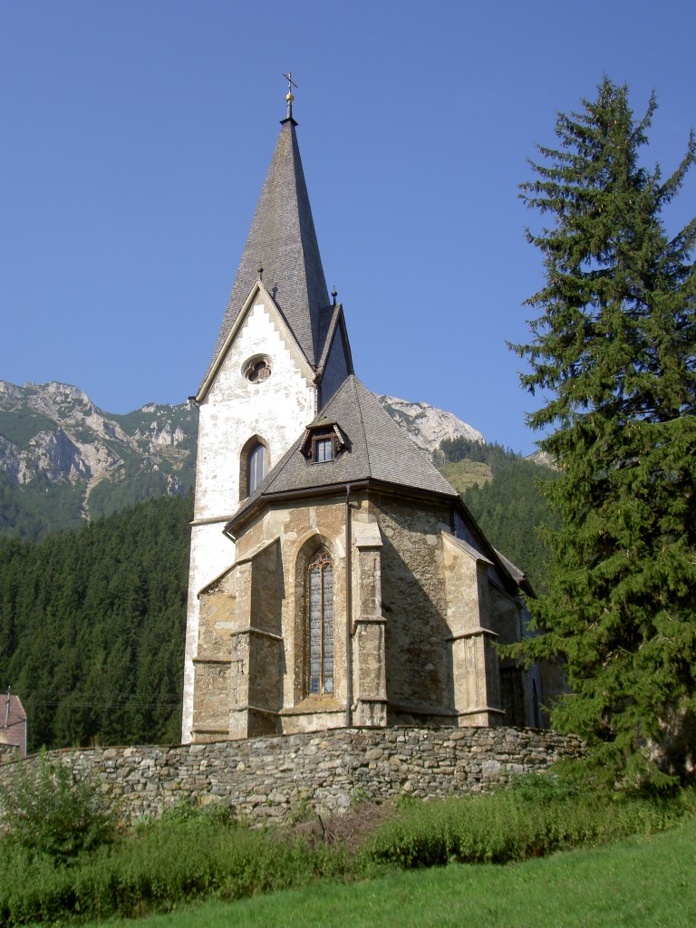 Vordernberg, Laurentiuskirche, erbaut 1465, Bezirk Leoben (18.08.2013)