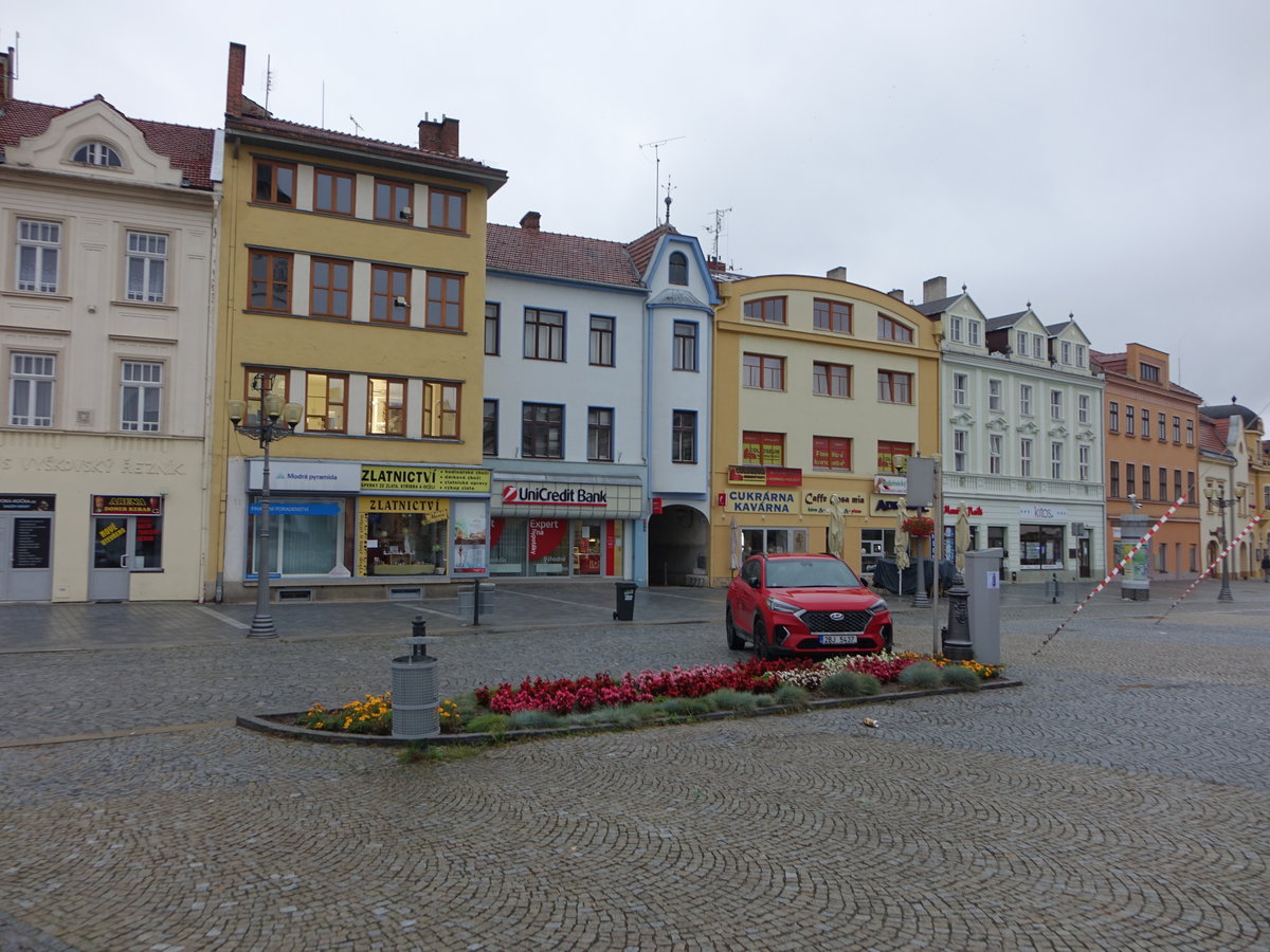 Vyskov / Wischau, Gebude am Masarykovo Namesti (04.08.2020)