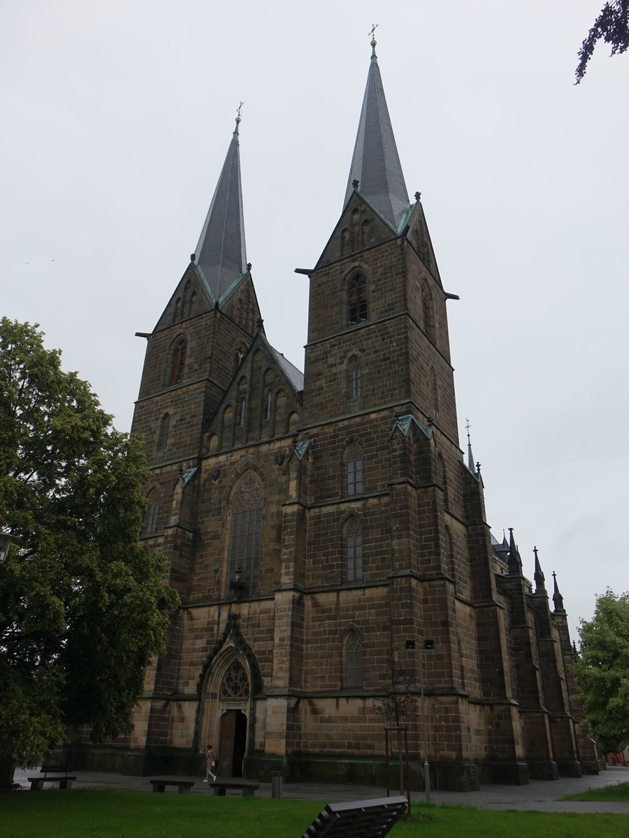 Vysoke Myto / Hohenmaut, Pfarrkirche St. Laurentius, erbaut bis 1349 (29.06.2020)
