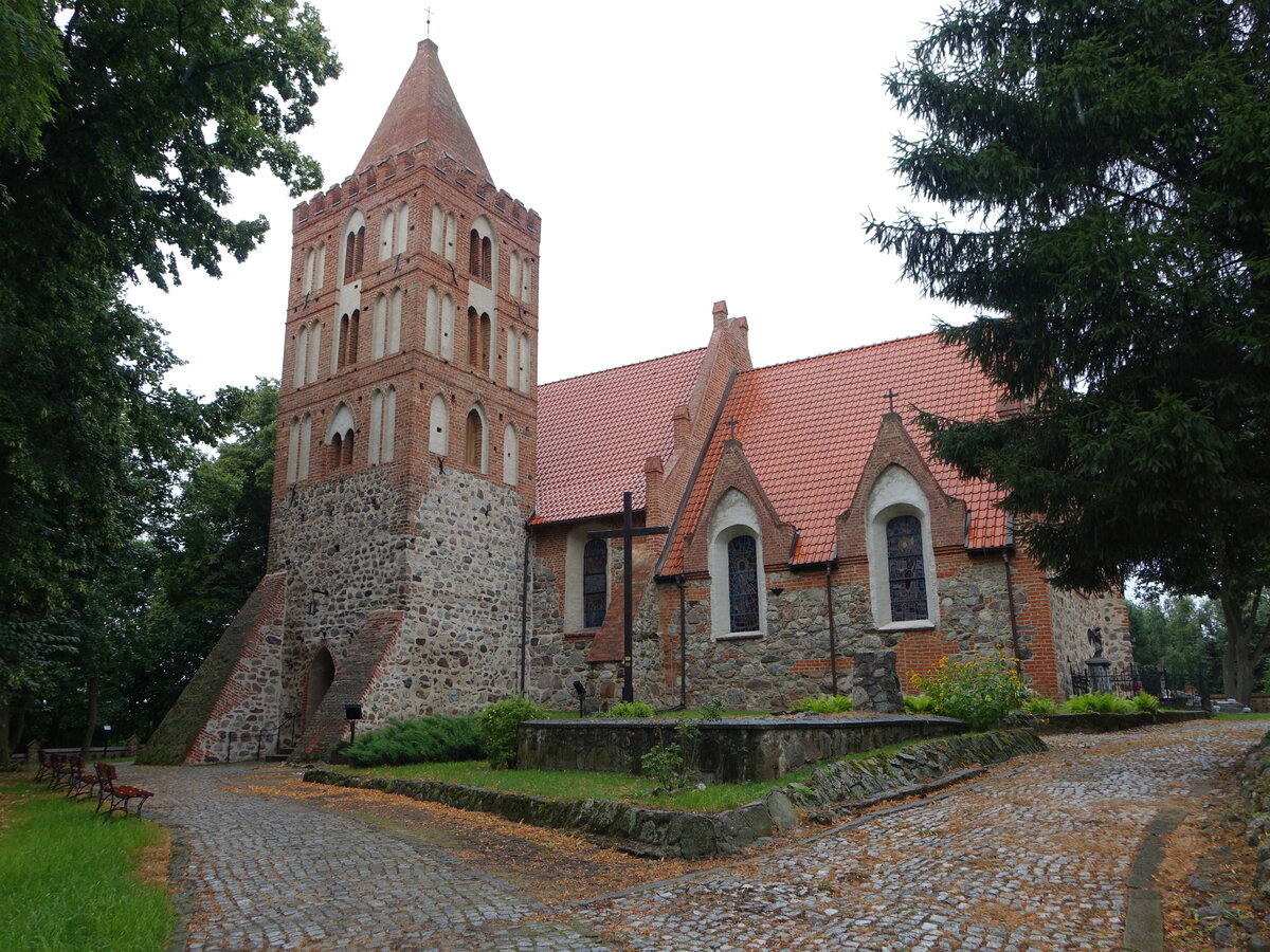 Wabcz, Pfarrkirche St. Bartholomus, erbaut 1706 (06.08.2021)