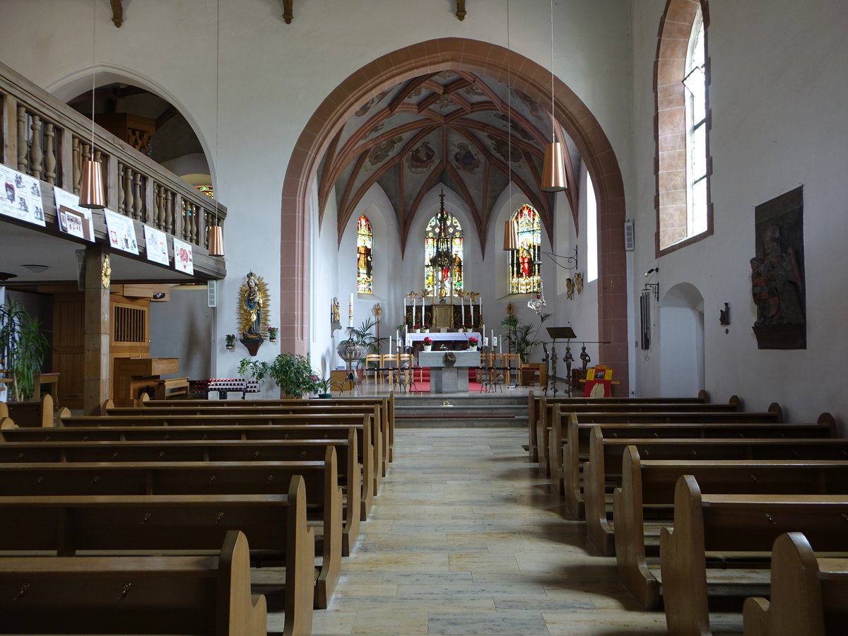 Waischenfeld, Innenraum der Pfarrkirche St. Johannes (19.05.2018)