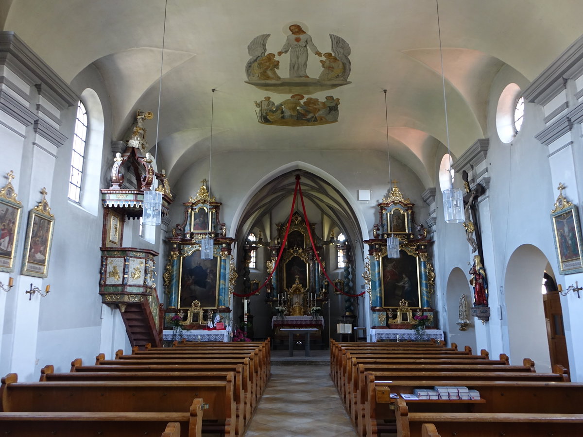 Wald, barocke Ausstattung in der Pfarrkirche St. Laurentius (02.06.2017)