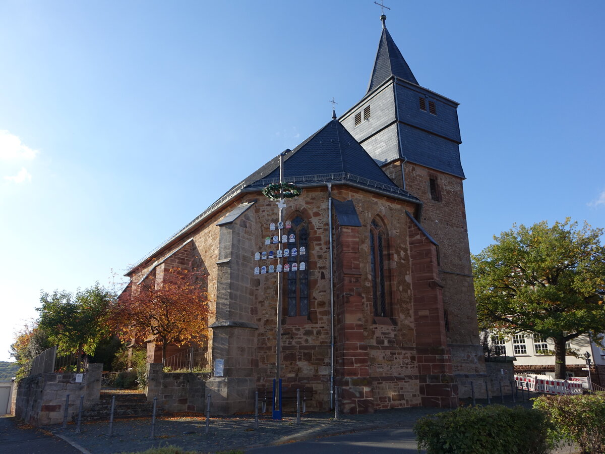 Waldeck, evangelische Stadtkirche, Chor 13. Jahrhundert, Kirchenschiff 16. Jahrhundert (08.10.2022)