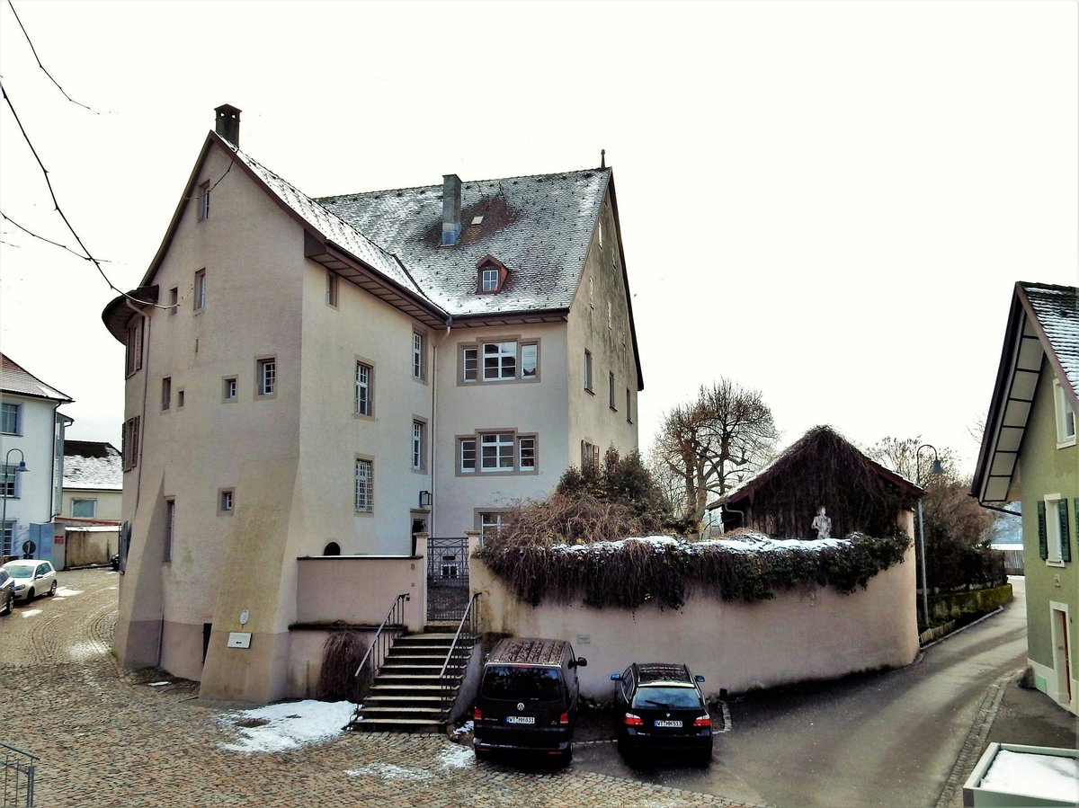 Waldshut, das Greiffenegg-Schlssle an der Amtshausstrae 8. Das Schlo ist in Privatbesitz - 03.02.2015