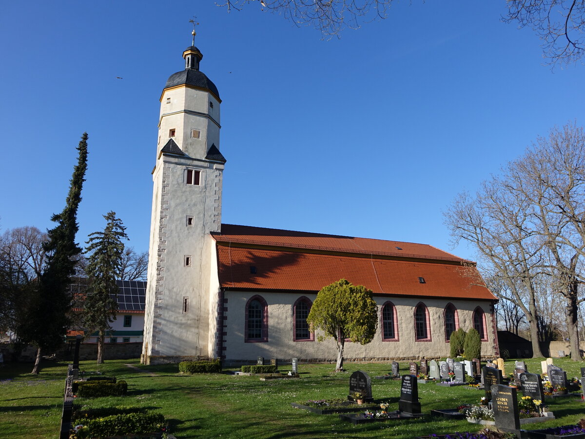 Wandersleben, evangelische St. Petri Kirche (16.04.2022)