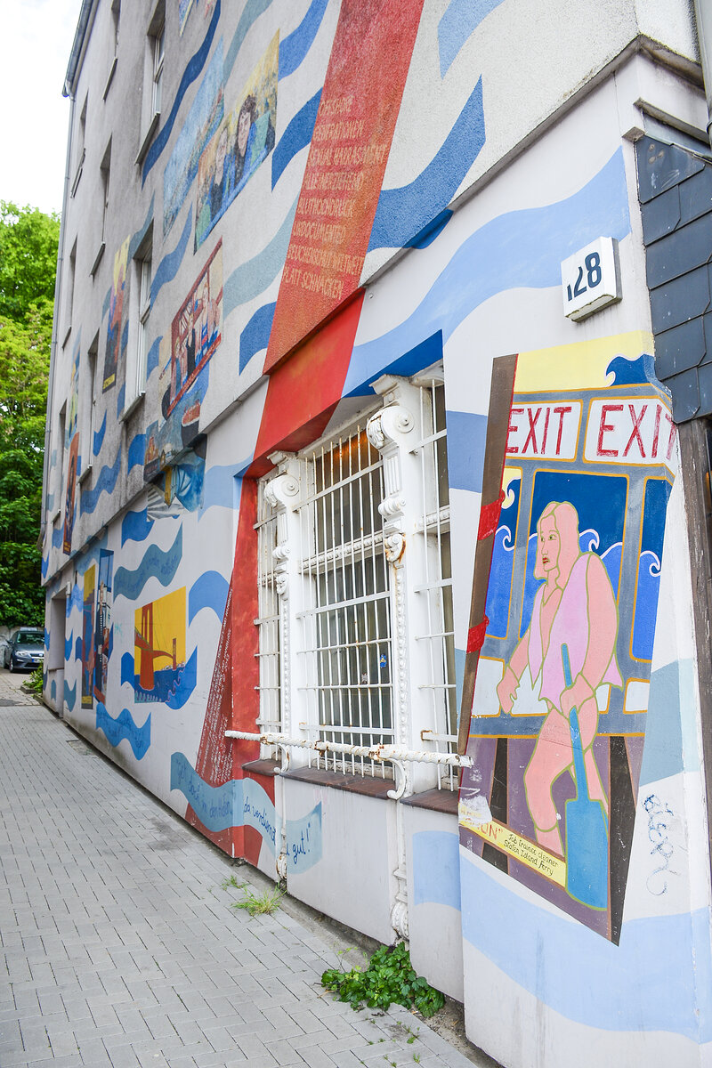 Wandmalerei der FrauenFreiluftGalerie in der Gro�en Elbstra�e im Hamburger Stadtteil Altona. Aufnahme: 19. Mai 2026.