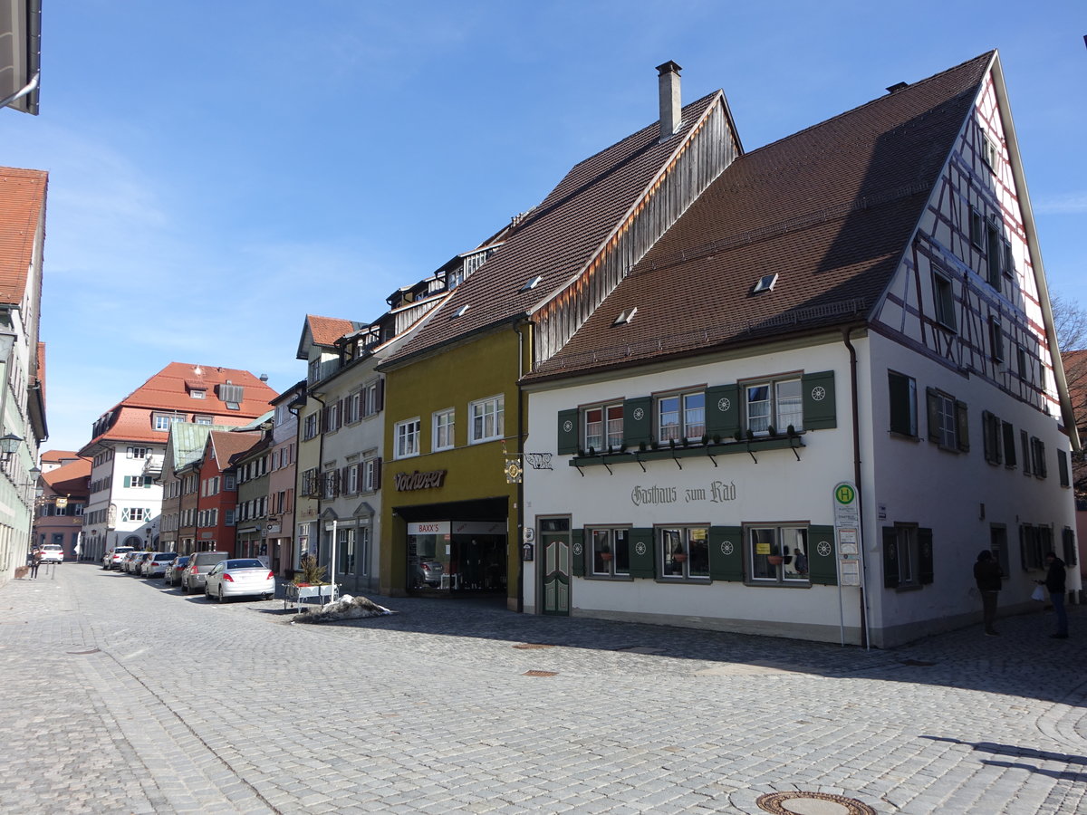 Wangen im Allgu, Gasthaus zum Rad in der Bindstrae (20.02.2021)