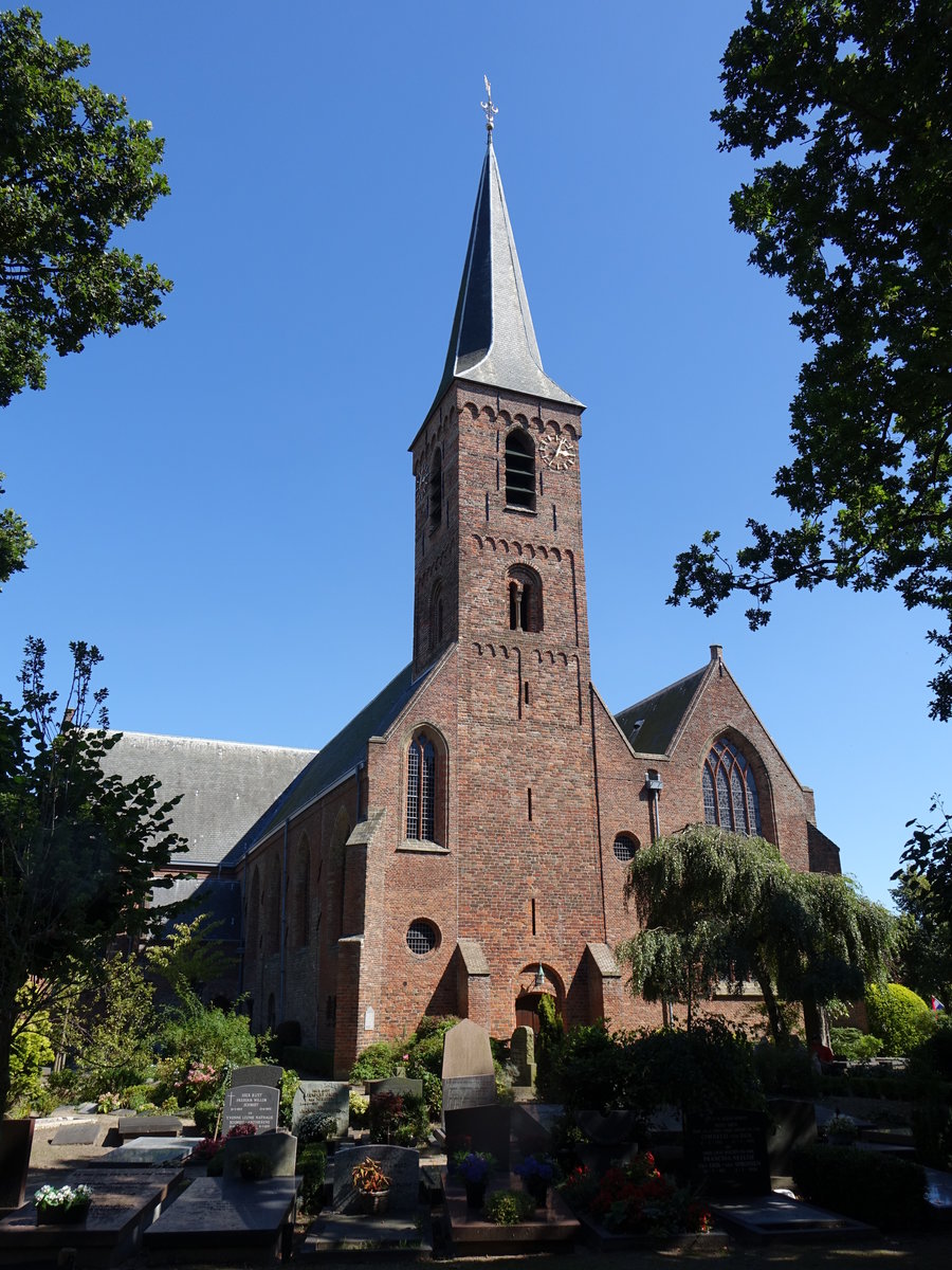 Wassenaar, Ref. Dorpskerk, erbaut im 12. Jahrhundert (23.08.2016)