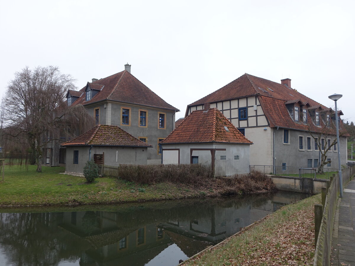 Wasserschloss Werther, altes Rittergut erstmals erw�hnt 1295, seit 1994 B�rgerbegegnungsst�tte und Bibliothek (21.03.2026)