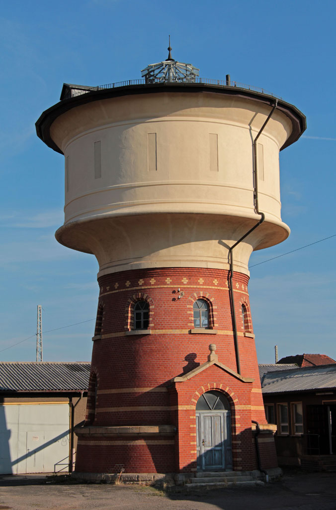 Wasserturm am Bahnhof Arnstadt im September 2013