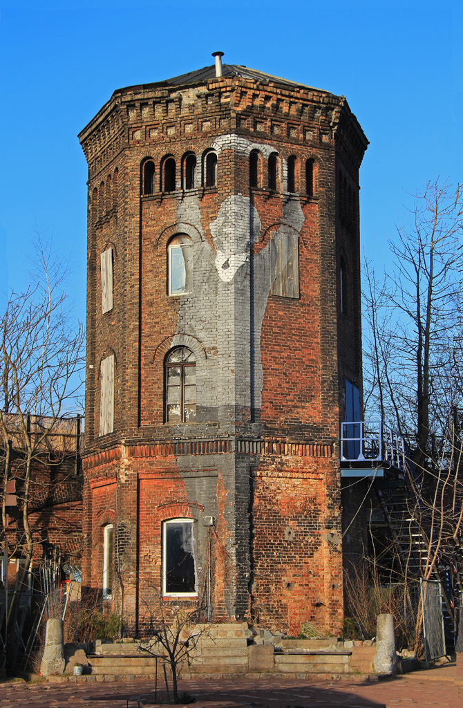 Wasserturm am Berliner Ostbahnhhof im Juni 2015