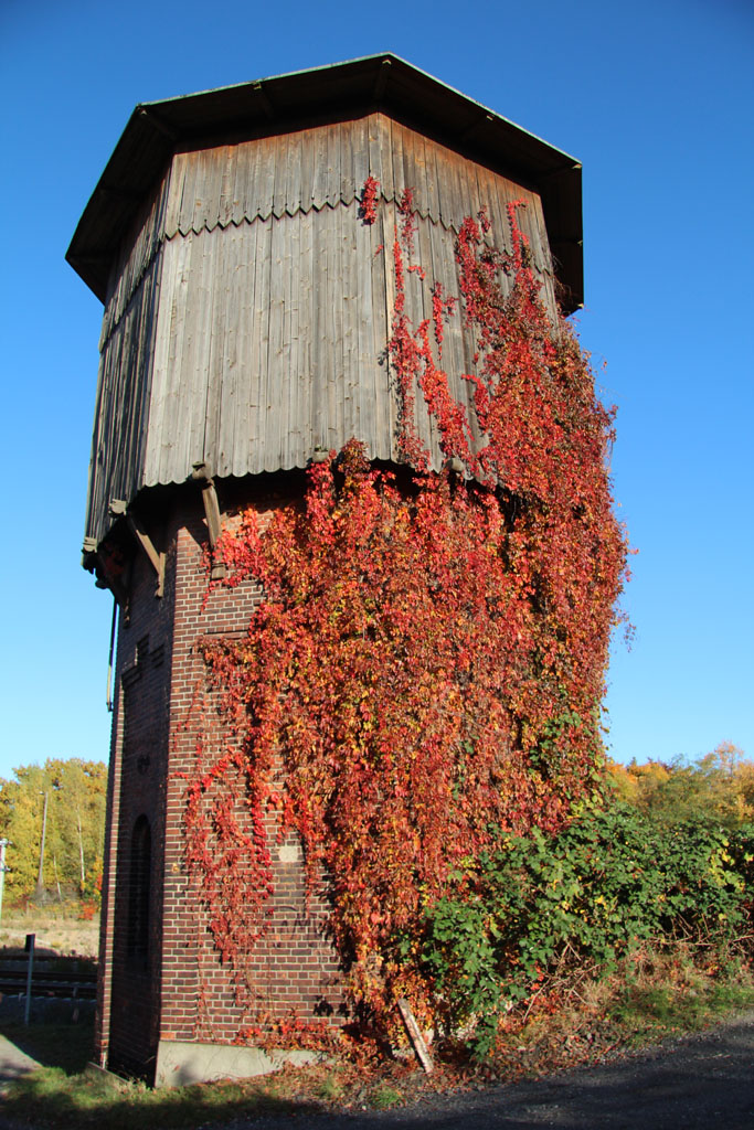 Wasserturm am Bw Leipzig-Plagwitz(Eisenbahnmuseum)im Oktober 2012