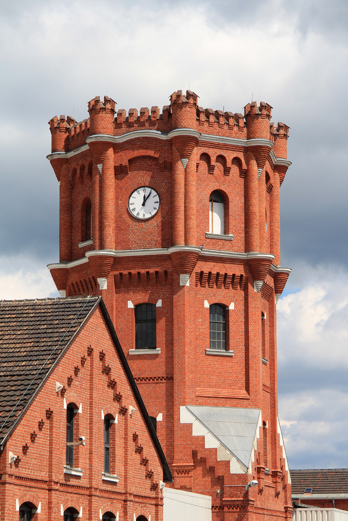 Wasserturm des ehem.Schlachthofes(heute Kabelwerk)in Plauen im Mai 2015