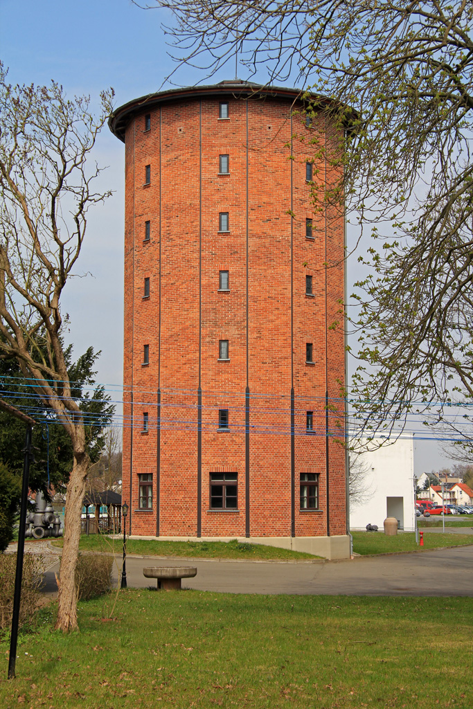 Wasserturm des Wasserwerkes Glauchau im April 2015