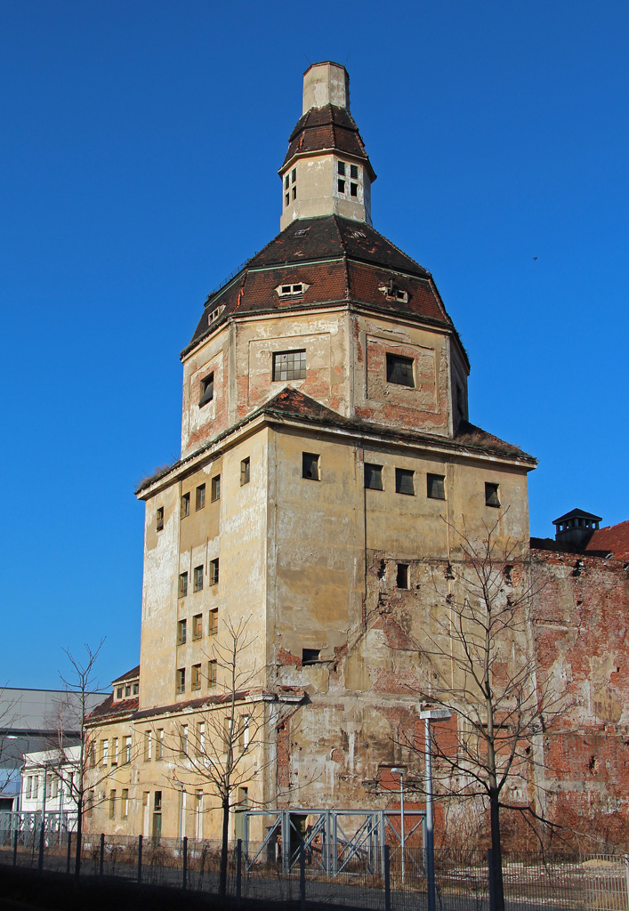 Wasserturm Dresden-Schlachthof im Februar 2014