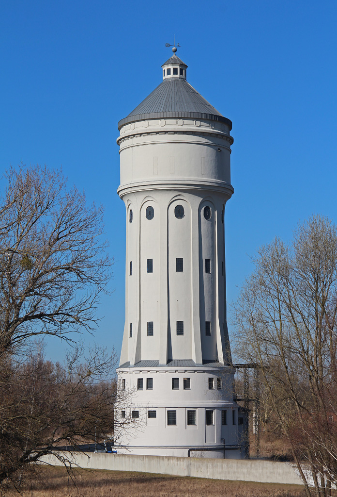 Wasserturm der ehemaligen Zelluloidfabrik Eilenburg im März 2014