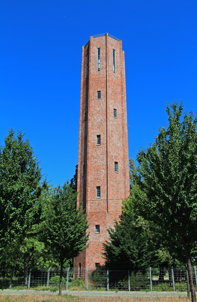 Wasserturm Gaswerk Berlin-Lichtenberg im Juni 2015.