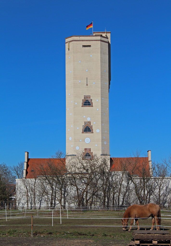 Wasserturm in Grfenhainichen(Landkreis Wittenberg)im Mrz 2014