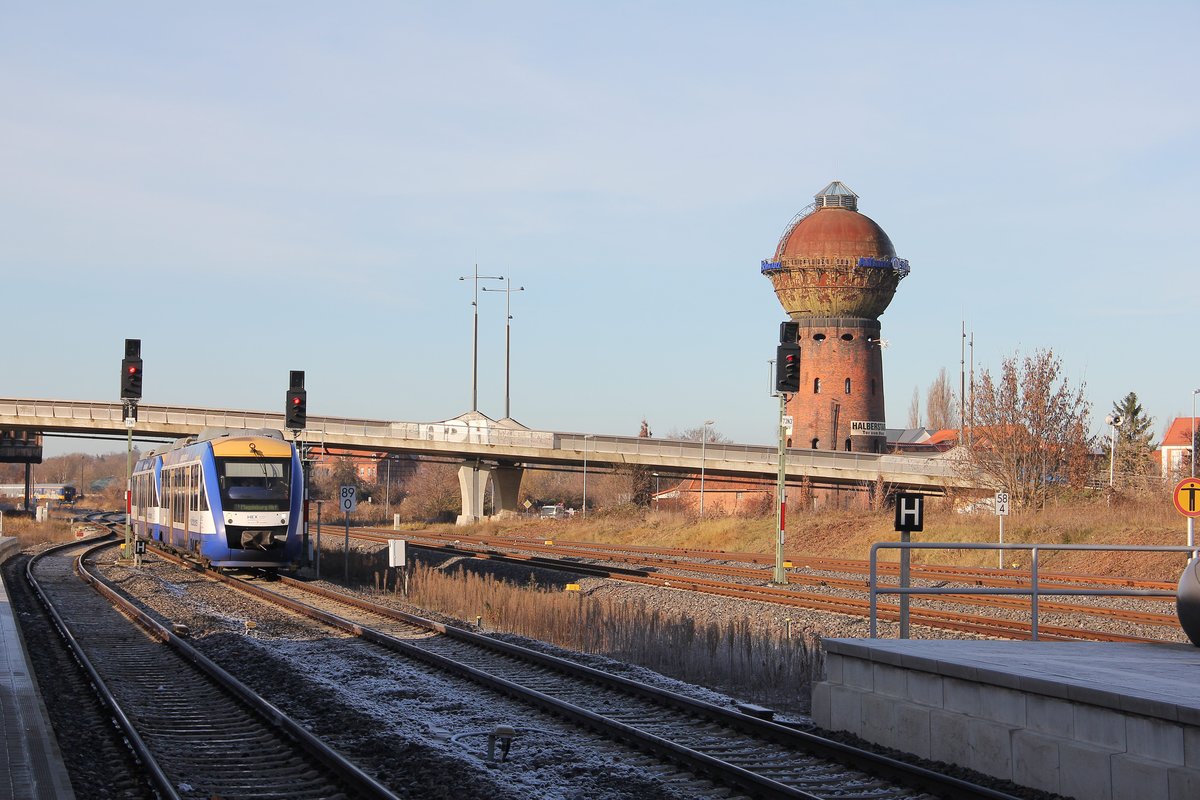 Wasserturm in Halberstadt 04. Dezember 2016.