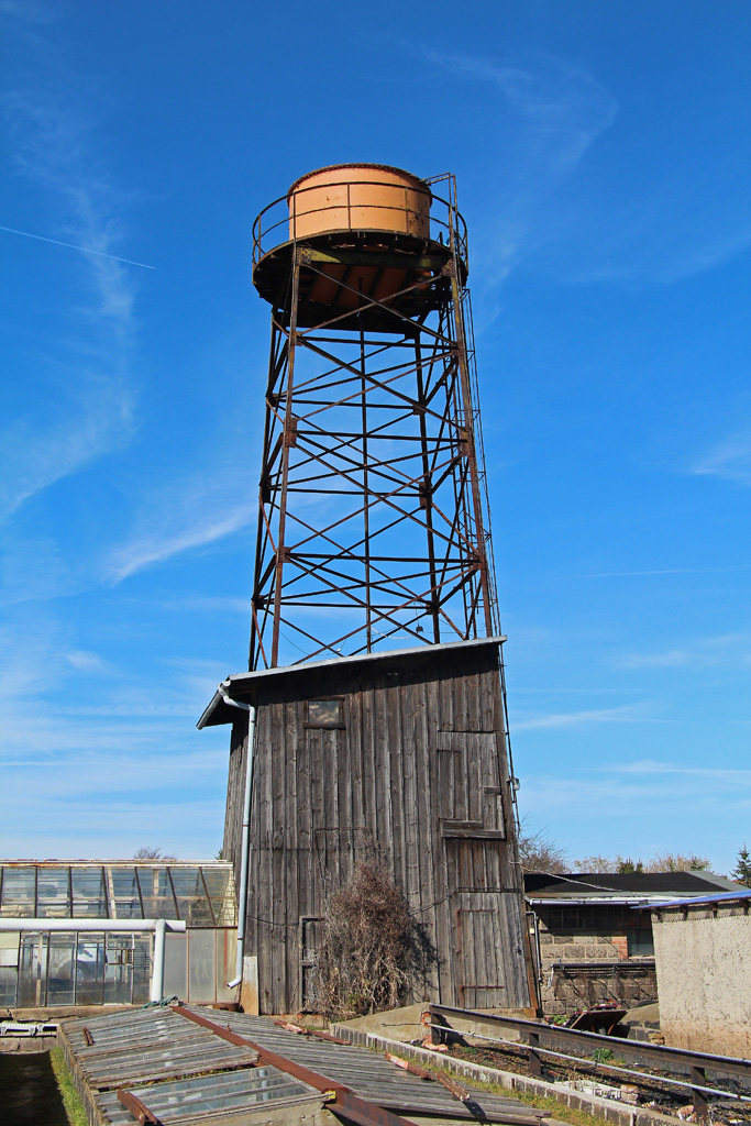 Wasserturm Siersleben(dient zum Bewssern in einer Grtnerei)im Mrz 2014