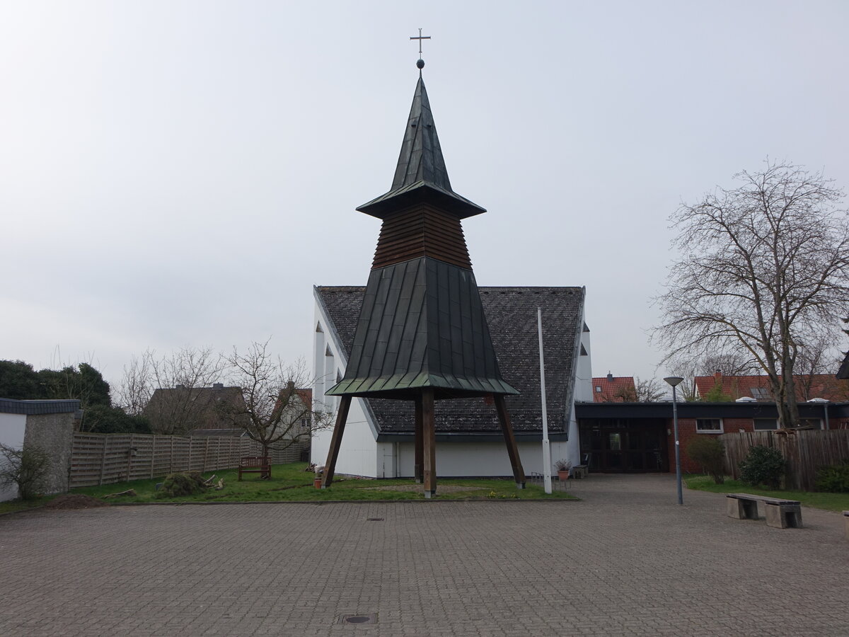Weetzen, evangelische Vers�hnungskirche in der Dietrich Bonhoeffer Stra�e (24.03.2026)