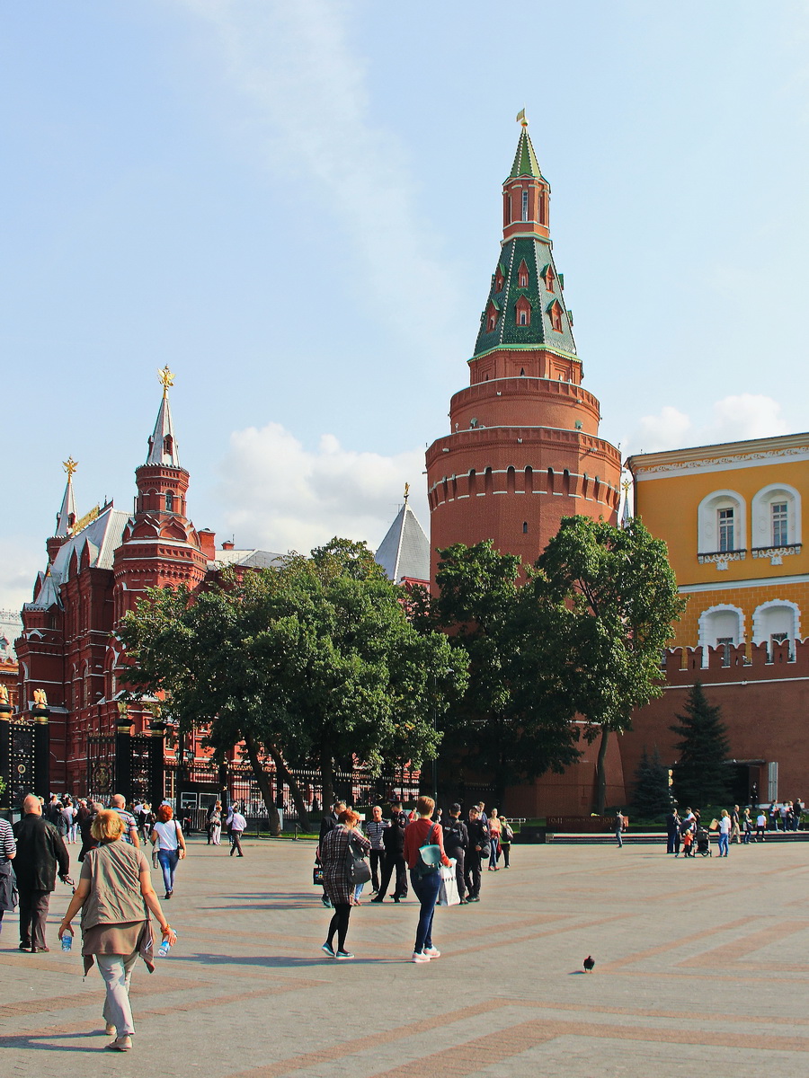 Weg in Richtung Lenin-Mausoleum im Kreml von Moskau am 10. September 2017.