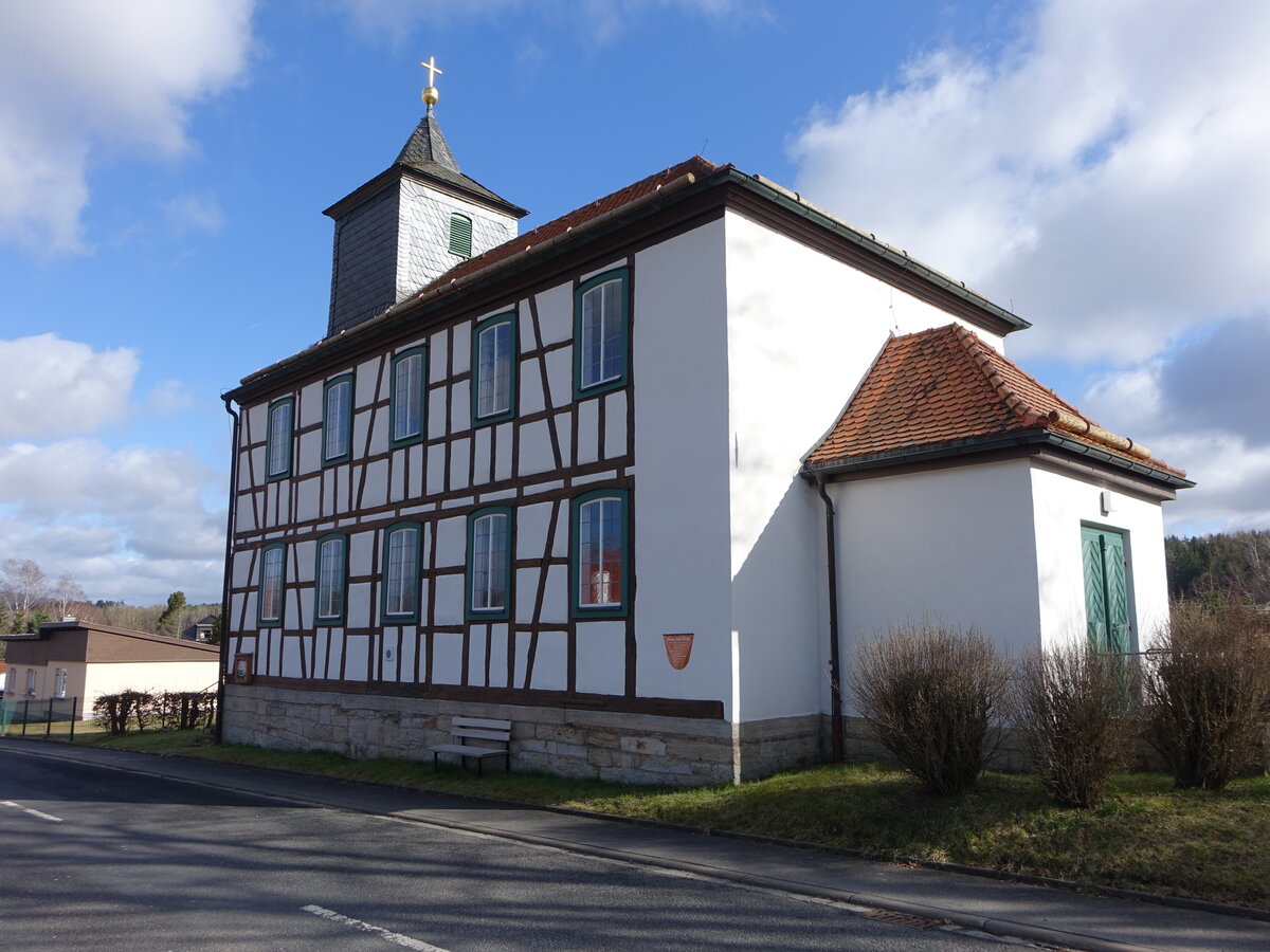 Weimarschmieden, evangelische Kirche, erbaut 1804 (26.02.2022)