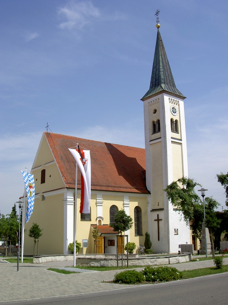 Weisingen, Pfarrkirche St. Sixtus, erbaut von 1730 bis 1732 durch Balthasar Suiter (20.07.2014)
