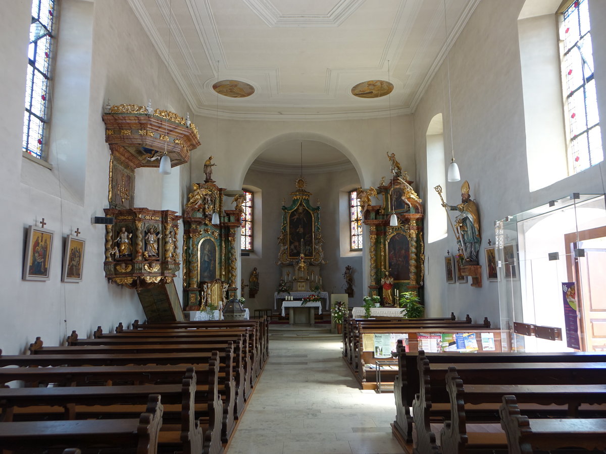 Wermerichshausen, Innenraum der kath. Pfarrkirche St. Vitus (07.07.2018)
