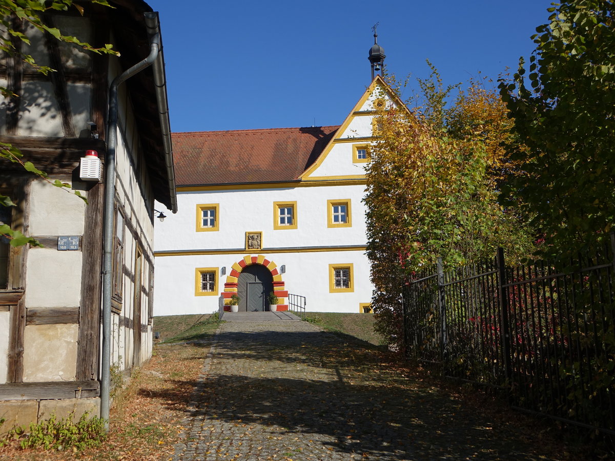 Wernsdorf, ehem. Wasserschloss, erbaut bis 1620 (13.10.2018)