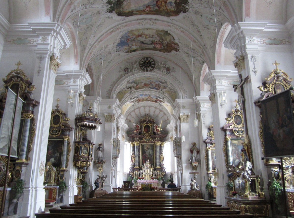 Weyarn, Klosterkirche St. Peter und Paul, Altre von Ignaz Hamel (06.10.2013)
