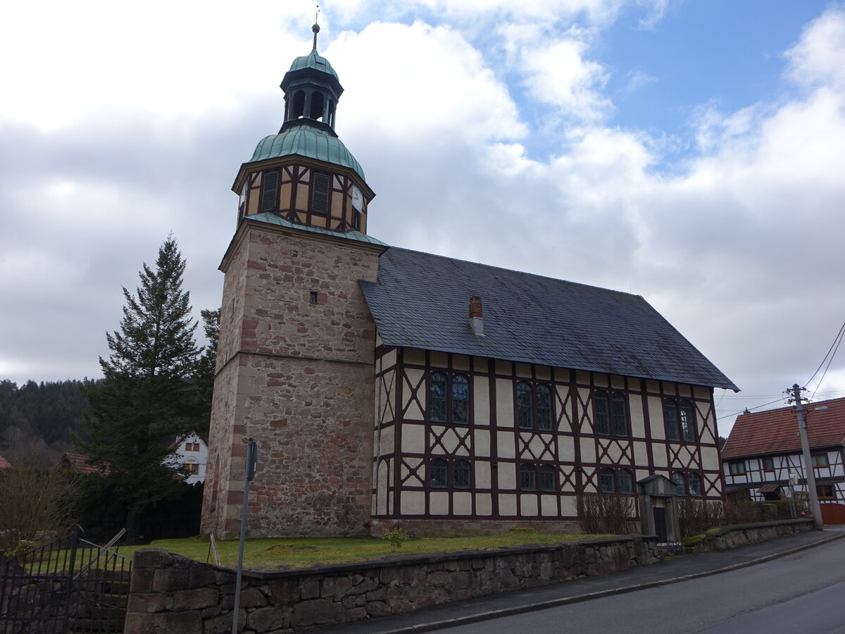 Wichtshauen, St. Bonifatius Kirche, erbaut 1634 (26.02.2022)