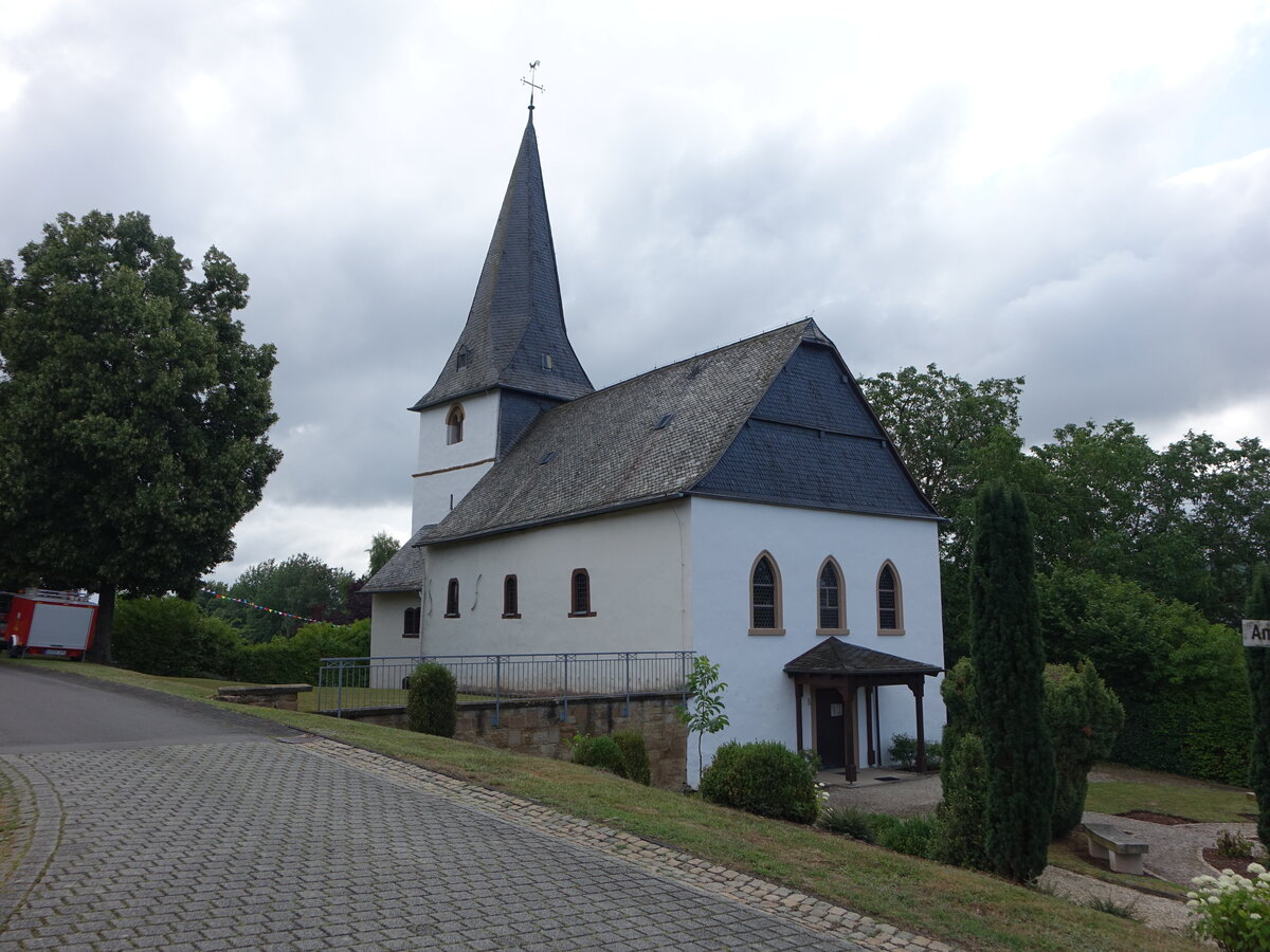 Wickenrodt, evangelische Kirche, erbaut im 13. Jahrhundert (28.07.2025)