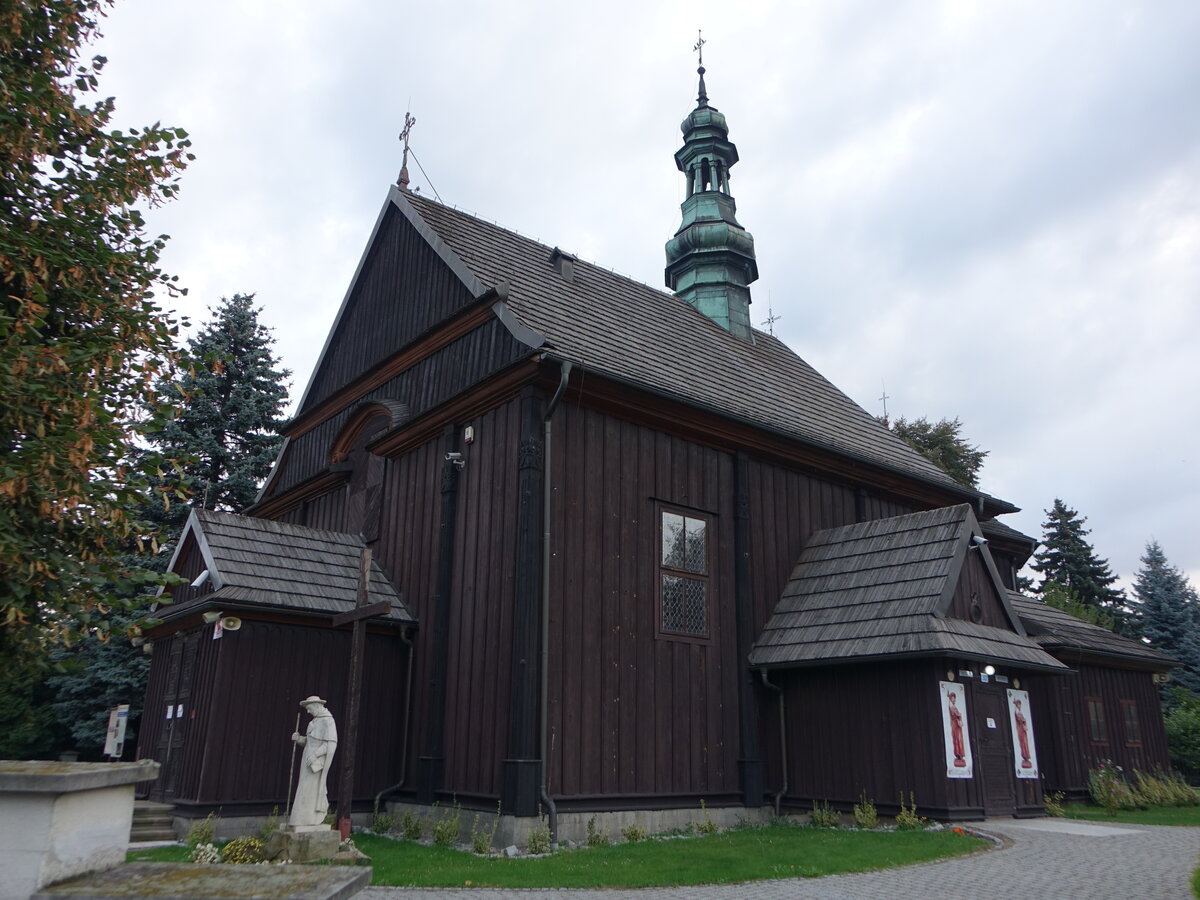 Wiecslawice, Pfarrkirche St. Jakobus, erbaut ab 1340 (14.09.2021)