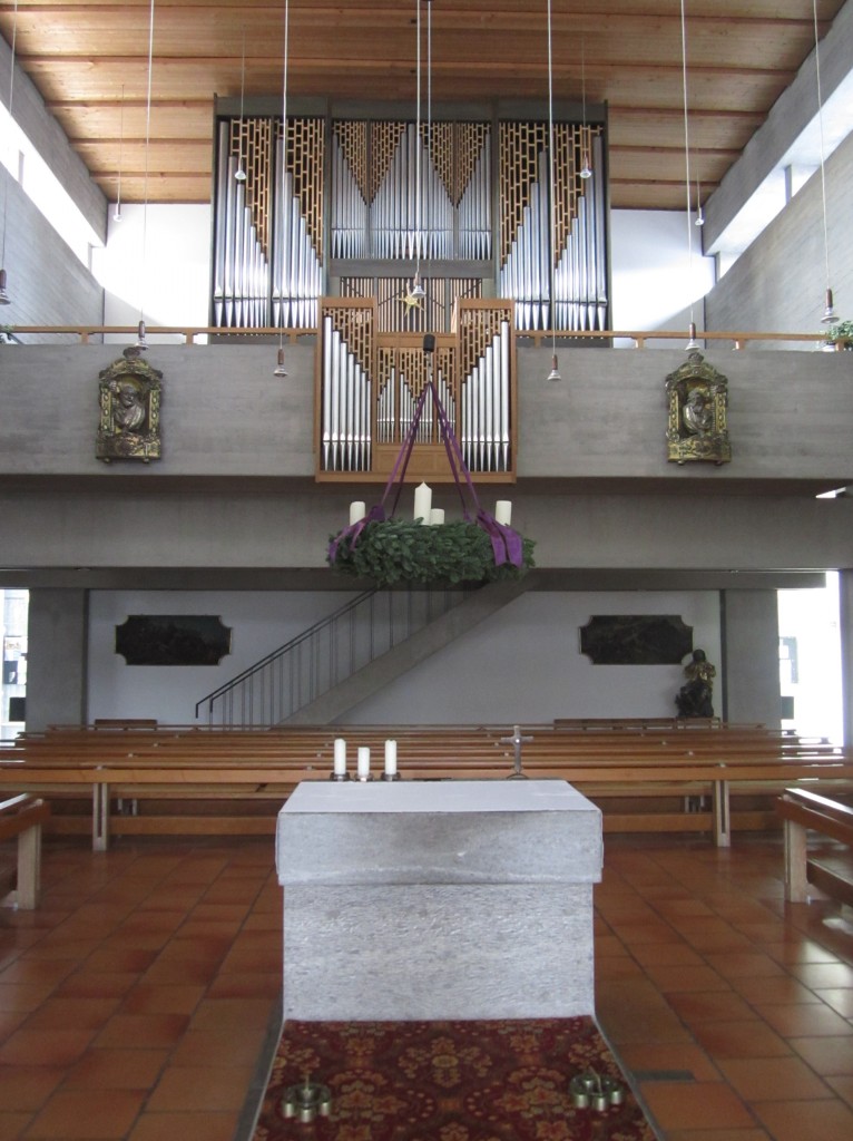 Wielenbach, Orgel der St. Peter Kirche (15.12.2013)