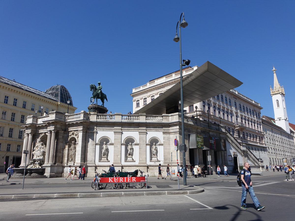 Wien, Augustinerbastei, Albertina und Augustinerkirche (20.04.2019)