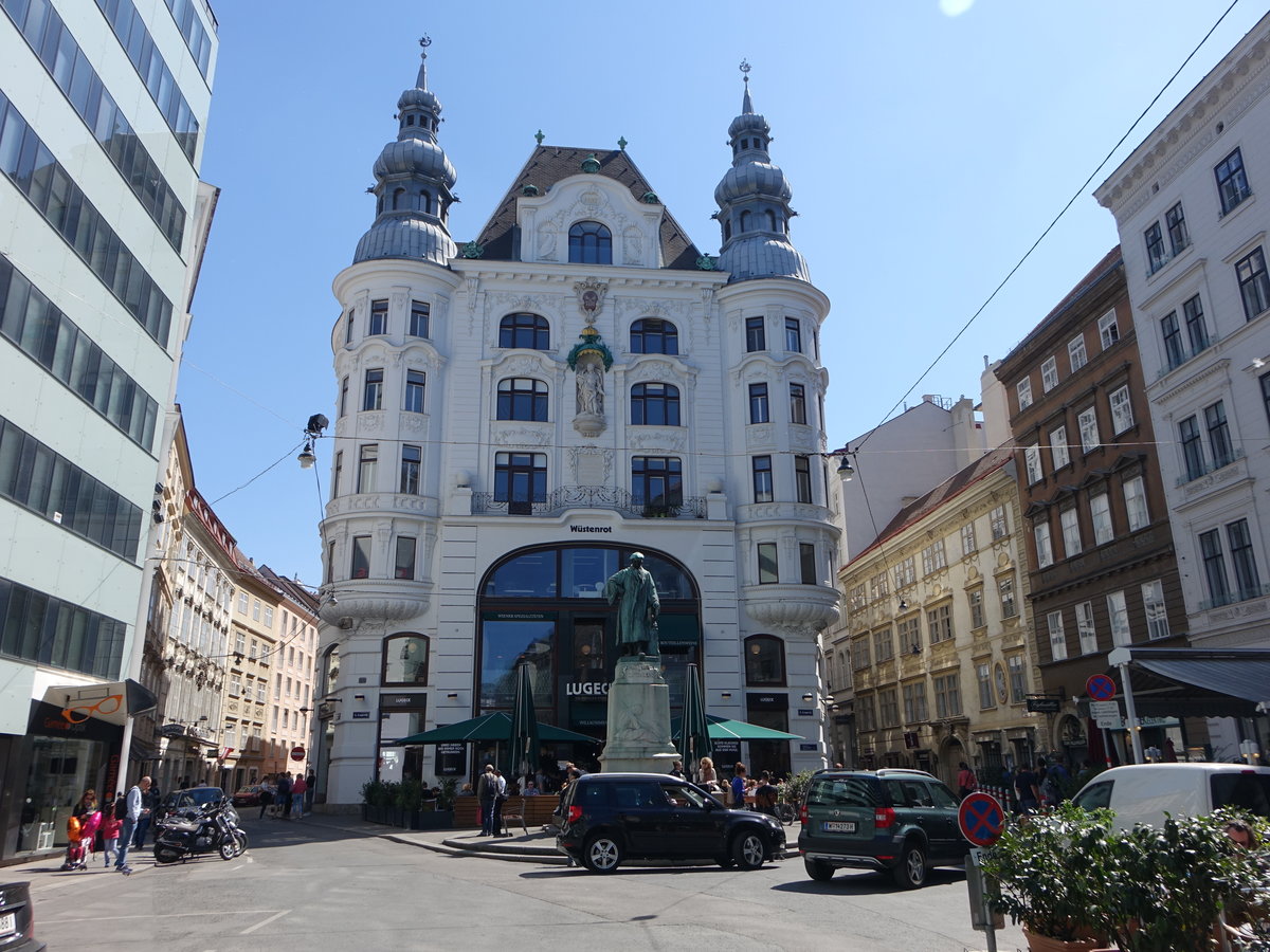 Wien, Gebude am Platz Lugeck im 1. Bezirk, Stubenviertel (20.04.2019)