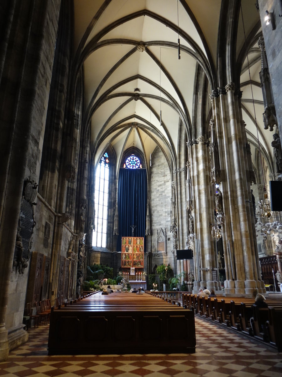 Wien, gotischer Chor des Dom St. Stephan (20.04.2019)