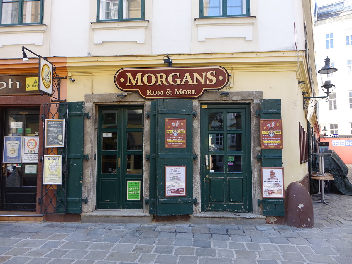 Wien, Morgans Pub in der Judengasse im 1. Gemeindebezirk (20.04.2019)