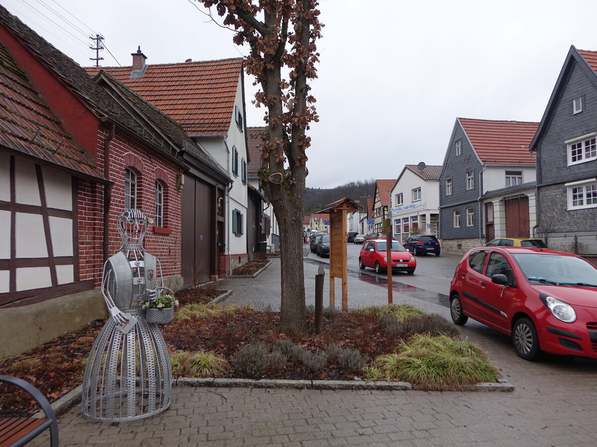 Wiesbaden-Naurod, Huser in der Obergasse (29.01.2022)