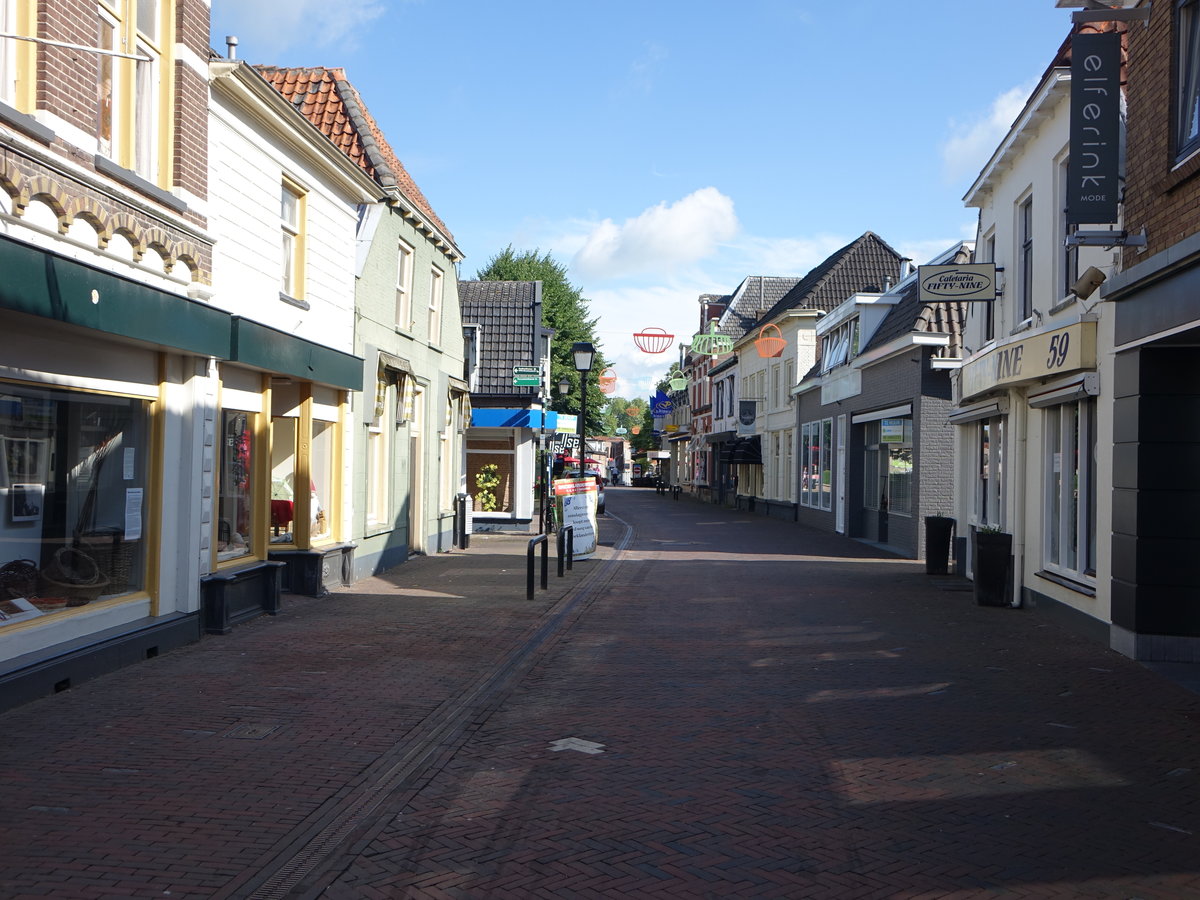 Wijhe, historische Huser in der Langstraat (23.07.2017)